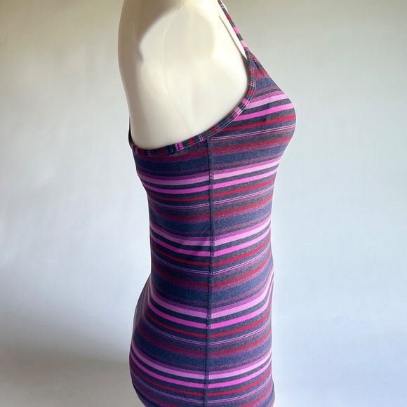 Lululemon Purple Pink Grey Striped Top size S - Picture 5 of 12